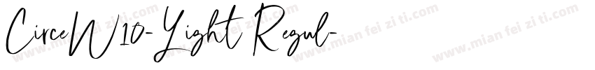 CirceW10-Light Regul字体转换